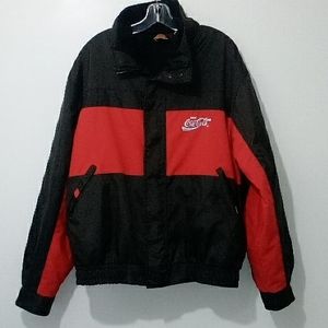 Performance Apparel Coca-Cola work coat bomber jacket with zip out fleece jacket